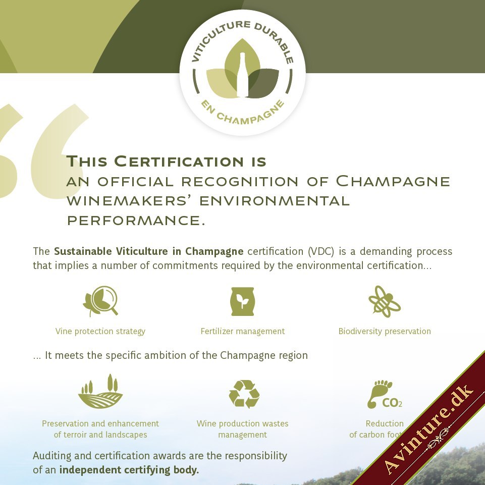 Køb certificeret bæredygtig og økologisk Champagne Vincent Bennezon hos A’vinture